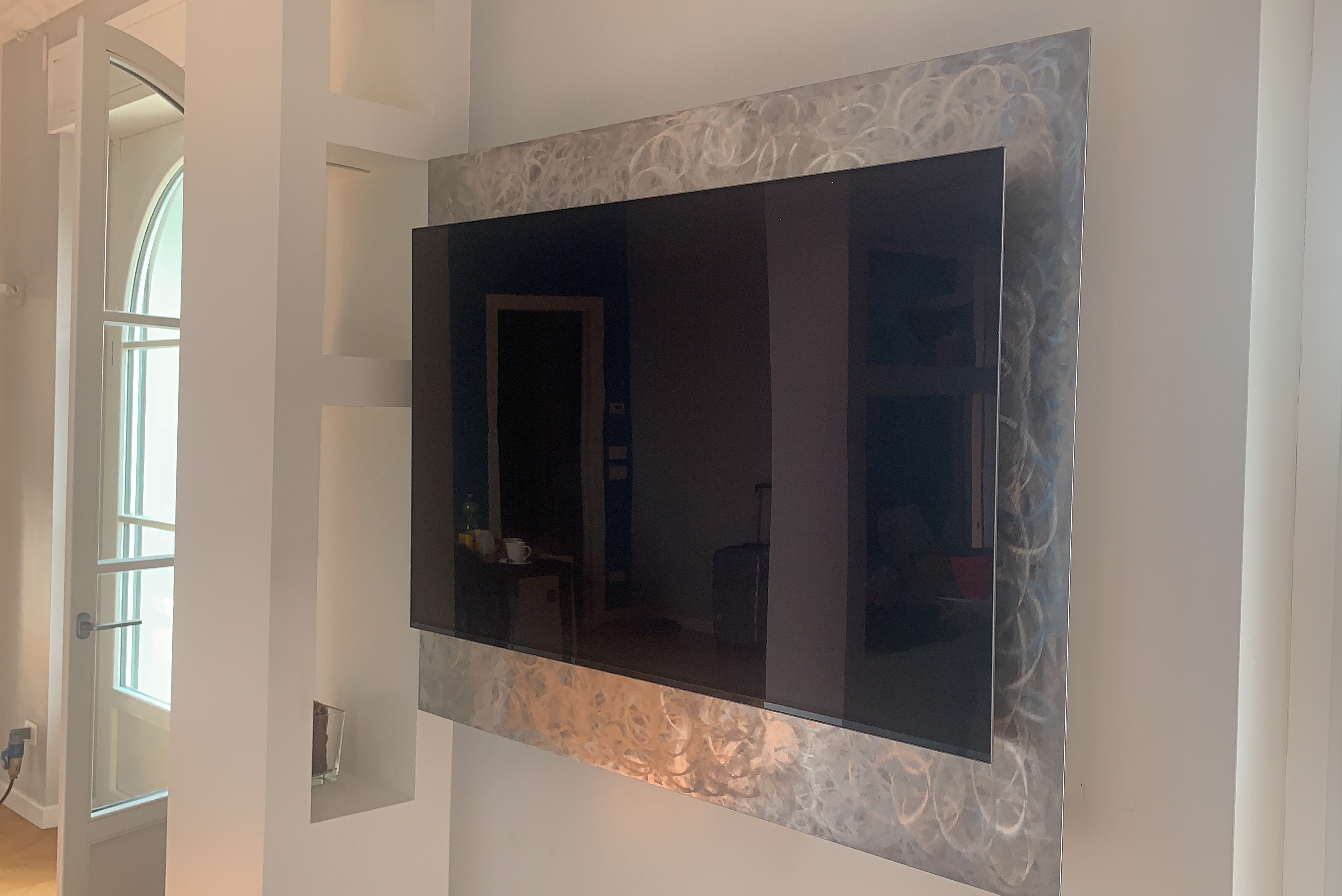 Dettaglio porta tv