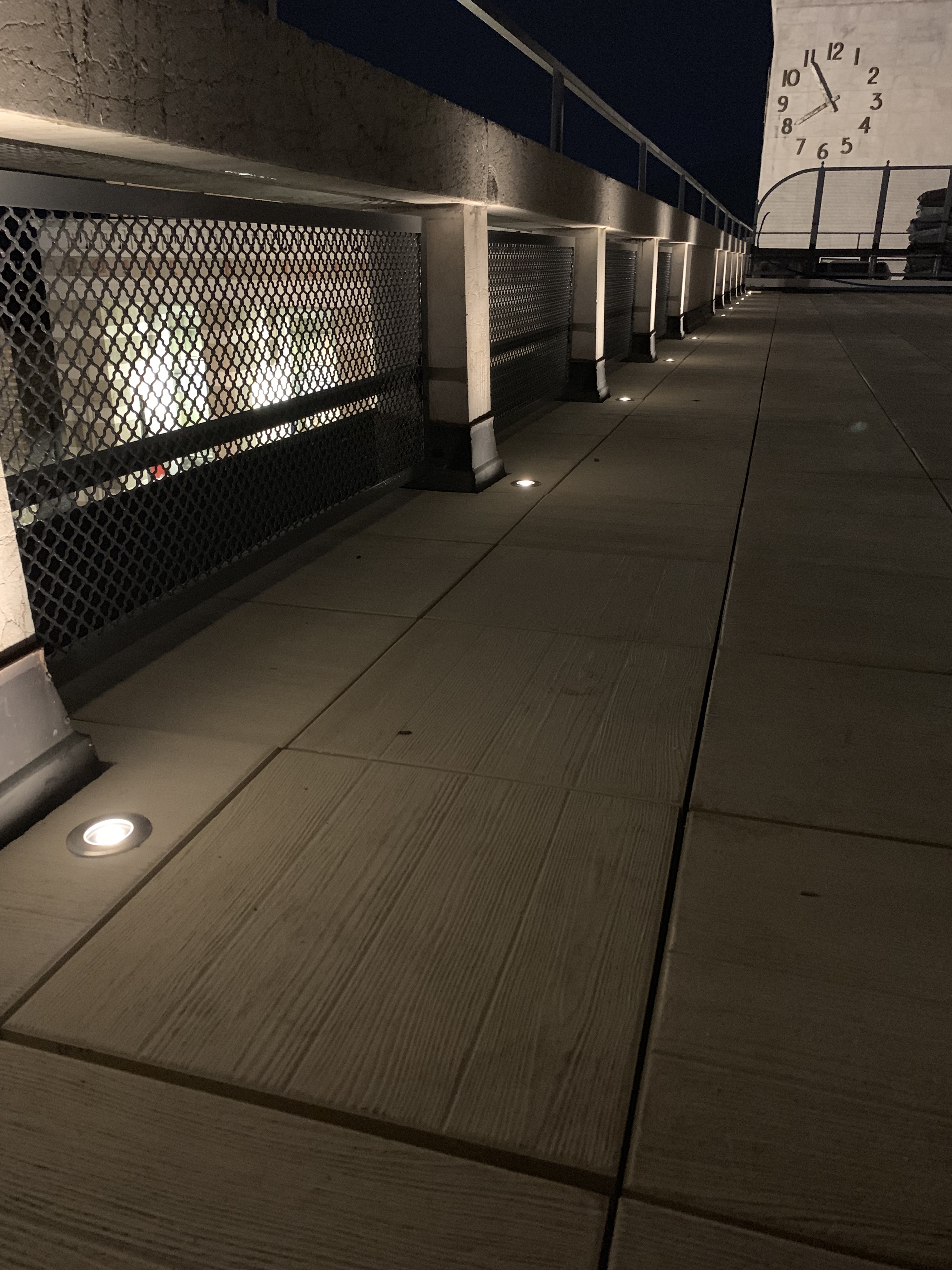 Dettaglio illuminazione terrazza